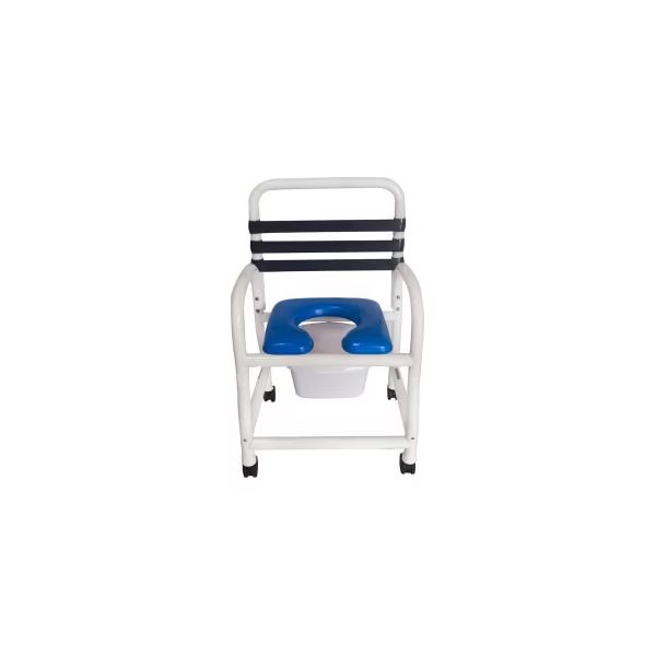 Mor Medical International Deluxe Shower Commode Chair, Removable Soft Seat, 310 lb. Capacity, Mor-Medical International, Mfr#: DNE-310-3TWL